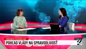 Štúdio 24 o pohľade vlády na spravodlivosť