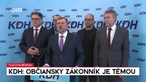 Tlačová beseda: KDH: Občiansky zákonník je témou