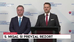 Tlačová beseda Samuela Migaľa po prevzatí rezortu