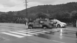 Vodič zrazil 25-ročnú ženu na priechode pre chodcov. Po náraze skončila vedľa cesty