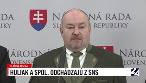 Tlačová beseda Rudolfa Huliaka o odchode poslancov z klubu SNS