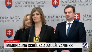 Mimoriadna schôdza a zadlžovanie Slovenska. Tlačová beseda Veroniky Remišovej