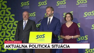 Tlačová beseda strany SaS o aktuálnej politickej situácii