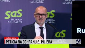 Tlačová beseda SaS o petícii na ochranu druhého piliera