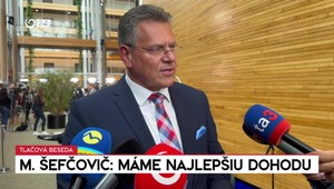 Tlačová beseda Maroša Šefčoviča: EÚ má najlepšiu možnú dohodu