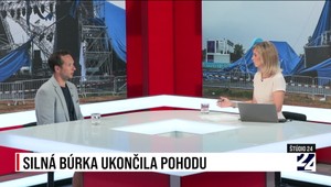 Štúdio 24 - Hydrometeorológ o ukončení festivalu