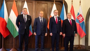 Tlačová beseda po stretnutí premiérov krajín V4 v Prahe