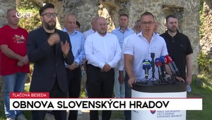 Tlačová beseda ministrov Tomáša a Huliaka o obnove slovenských hradov