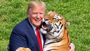 Prezident Donald Trump si v AI videu robí srandu z muža, ktorý zahynul po útoku tigra