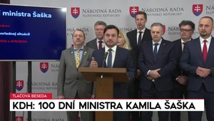 Tlačová beseda o 100 dňoch ministra Kamila Šaška