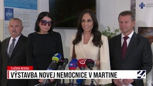 Tlačová beseda ministerky Dolinkovej o výstavbe novej nemocnice v Martine
