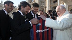 VIDEO. Pápež František sa tešil z titulu San Lorenza