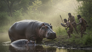 Čo spája pradávnych ľudí a ťažké boje s hrochmi?