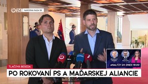 Tlačová beseda po rokovaní PS a Maďarskej aliancie