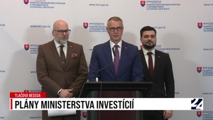 Tlačová beseda ministra Rašiho: Plány ministerstva investícií