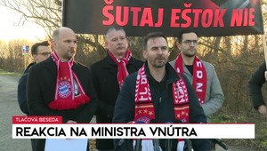 Tlačová beseda o reakcii na ministra vnútra