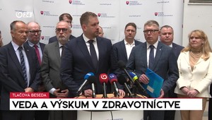 Tlačová beseda ministra Šaška: Veda a výskum v zdravotníctve