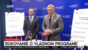 Tlačová beseda premiéra Fica a podpredsedu vlády Kmeca: Čerpanie zdrojov z plánu obnovy