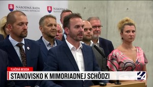 Tlačová beseda hnutia OĽaNO o mimoriadnej schôdzi