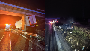 Nehoda nákladného a osobného auta obmedzila dopravu na D1 v smere do Bratislavy