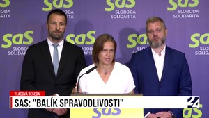 Tlačová beseda strany SaS na tému: Balík spravodlivosti