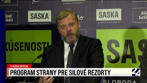 Tlačová beseda strany SaS k predstaveniu programu pre silové rezorty