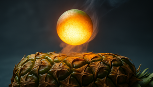 Čo sa stane, keď na ananás hodíte rozžeravenú kovovú guľu?