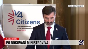 Tlačová beseda po rokovaní ministrov zahraničia V4