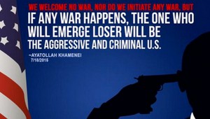 Iránsky náboženský vodca uverejnil obrázok Obamu s pištoľou pri hlave