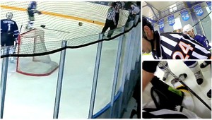 Bitka z pohľadu rozhodcovskej kamery. Toto je KHL