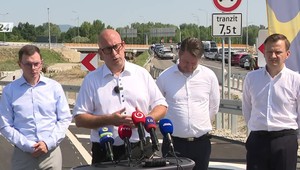 Tlačová beseda ministra dopravy k novému úseku D1