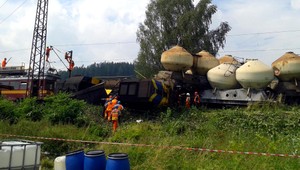 V Česku sa zrazili nákladné vlaky