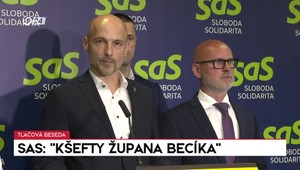 Tlačová beseda strany SaS na tému: "Kšefty župana Becíka"