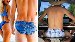 Pre milovníkov džínsov: Štýlové plavky s potlačou