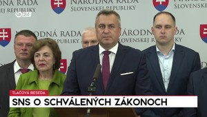 Tlačová beseda strany SNS o schválených zákonoch