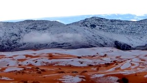 Na Sahare namerali 40 centimetrov snehu