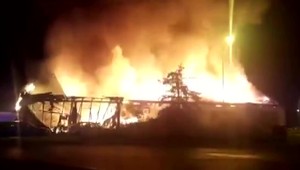 V jednom z českých miest požiar zničil supermarket