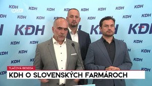 Tlačová beseda KDH o farmároch a odpočte pre ministra Takáča