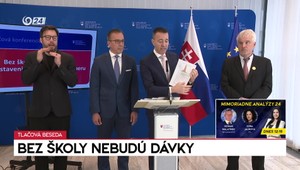 Tlačová beseda ministrov práce a školstva: Bez školy nebudú dávky