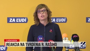 Tlačová beseda Veroniky Remišovej k tvrdeniam Richarda Rašiho