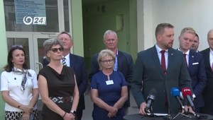 Tlačová beseda ministra Šaška po návšteve nemocnice v Novom Meste nad Váhom