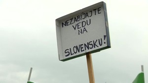 Protest vedcov pred Úradom vlády. Nesúhlas vyjadril aj slovenský herec