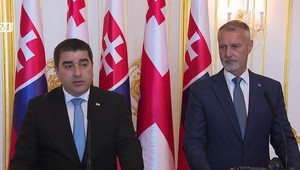 Tlačová beseda po stretnutí predsedov parlamentov Slovenska a Gruzínska