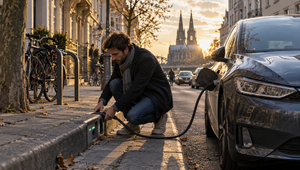 Nemci nabíjajú elektromobily z obrubníka. Zvláštny nápad funguje
