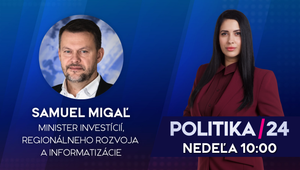 Pozvanie do diskusnej relácie Politika 24 prijal minister investícií Samuel Migaľ