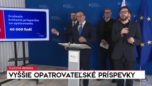 Tlačová beseda: Vyššie opatrovateľské príspevky