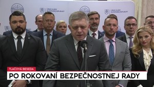 Tlačová beseda premiéra Fica po rokovaní Bezpečnostnej rady