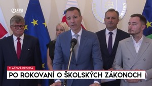 Tlačová beseda po rokovaní o školských zákonoch