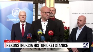 Tlačová beseda ministra dopravy k rekonštrukcii historickej stanice
