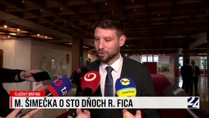 Tlačová beseda predsedu Progresívneho Slovenska Michal Šimečku o 100 dňoch Ficovej vlády